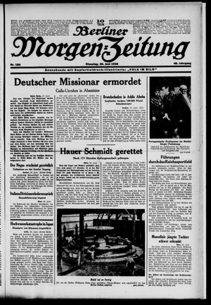 Berliner Morgen-Zeitung vom 30.06.1936