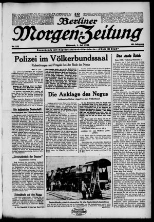 Berliner Morgen-Zeitung vom 01.07.1936