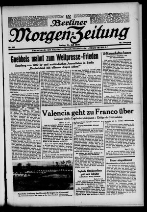 Berliner Morgen-Zeitung vom 31.07.1936