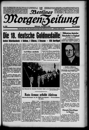 Berliner Morgen-Zeitung vom 12.08.1936