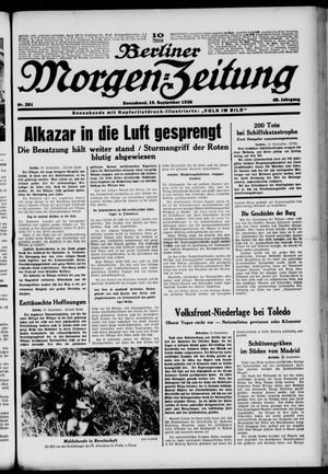 Berliner Morgen-Zeitung vom 19.09.1936
