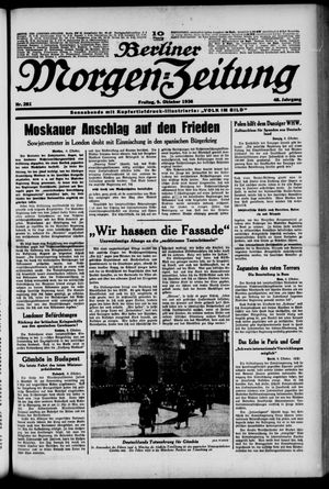 Berliner Morgen-Zeitung vom 09.10.1936