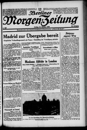 Berliner Morgen-Zeitung vom 16.10.1936