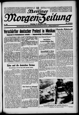 Berliner Morgen-Zeitung vom 17.11.1936