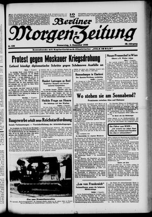 Berliner Morgen-Zeitung vom 03.12.1936