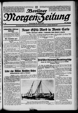 Berliner Morgen-Zeitung vom 28.01.1937