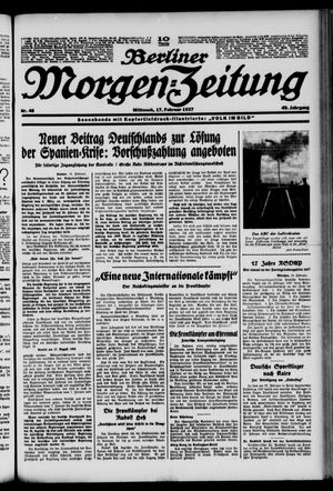 Berliner Morgen-Zeitung vom 17.02.1937