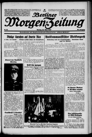 Berliner Morgen-Zeitung on Mar 22, 1937
