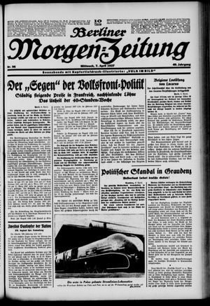 Berliner Morgen-Zeitung vom 07.04.1937