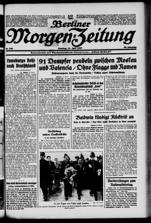 Berliner Morgen-Zeitung on Apr 11, 1937