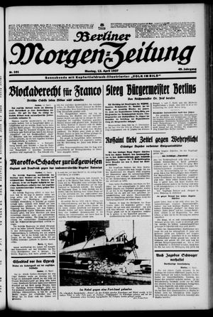 Berliner Morgen-Zeitung vom 12.04.1937