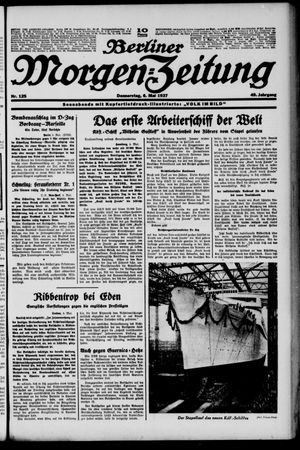 Berliner Morgen-Zeitung vom 06.05.1937