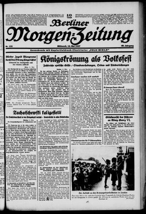 Berliner Morgen-Zeitung on May 12, 1937