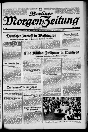 Berliner Morgen-Zeitung on May 21, 1937