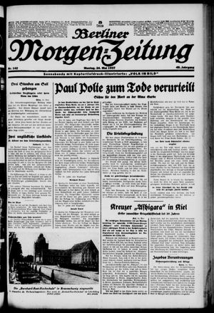 Berliner Morgen-Zeitung vom 24.05.1937