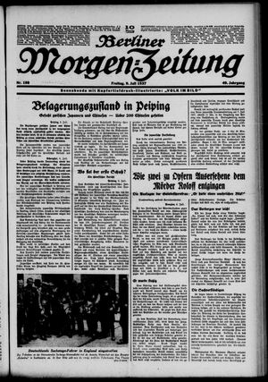 Berliner Morgen-Zeitung vom 09.07.1937