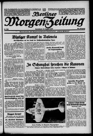 Berliner Morgen-Zeitung vom 14.08.1937