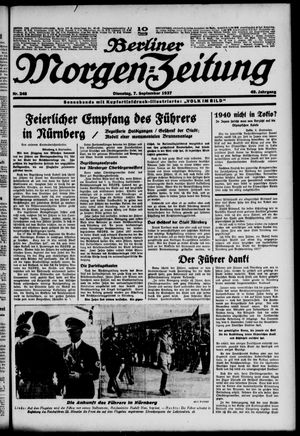 Berliner Morgen-Zeitung vom 07.09.1937