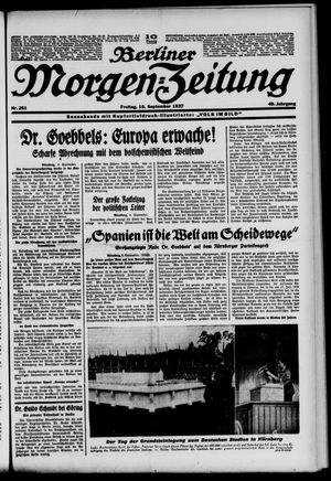 Berliner Morgen-Zeitung vom 10.09.1937