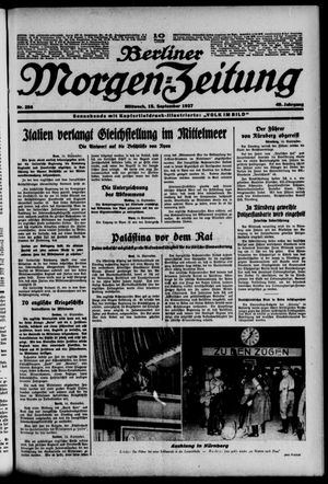 Berliner Morgen-Zeitung vom 15.09.1937