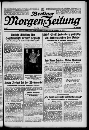 Berliner Morgen-Zeitung on Jan 18, 1938