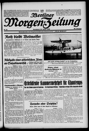 Berliner Morgen-Zeitung vom 22.01.1938