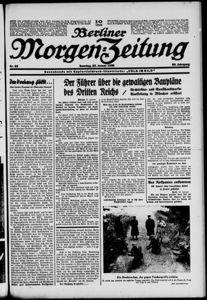 Berliner Morgen-Zeitung vom 23.01.1938