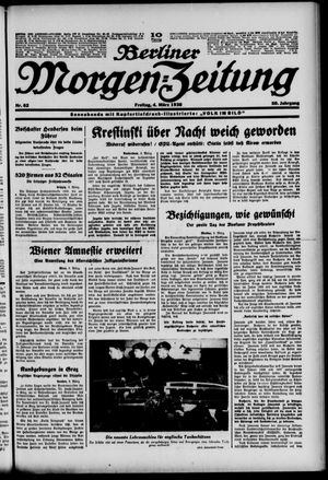 Berliner Morgen-Zeitung vom 04.03.1938