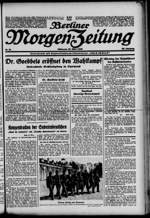 Berliner Morgen-Zeitung on Mar 23, 1938