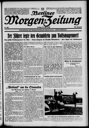 Berliner Morgen-Zeitung vom 27.05.1938
