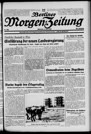 Berliner Morgen-Zeitung on Jun 1, 1938