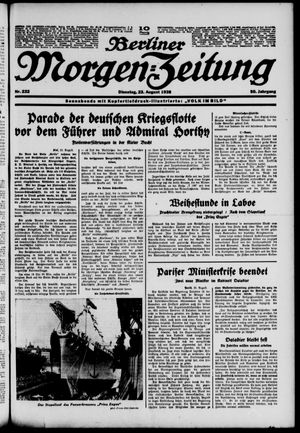 Berliner Morgen-Zeitung vom 23.08.1938