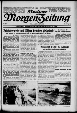Berliner Morgen-Zeitung vom 24.08.1938