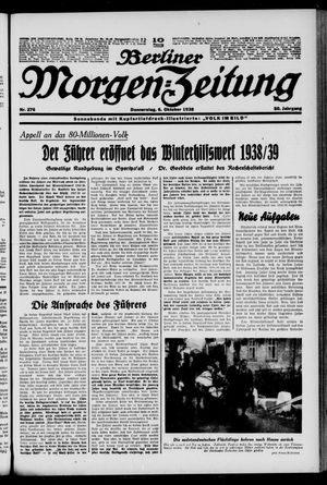 Berliner Morgen-Zeitung vom 06.10.1938