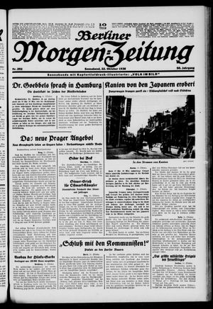 Berliner Morgen-Zeitung vom 22.10.1938