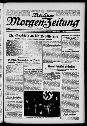 Berliner Morgen-Zeitung vom 11.11.1938