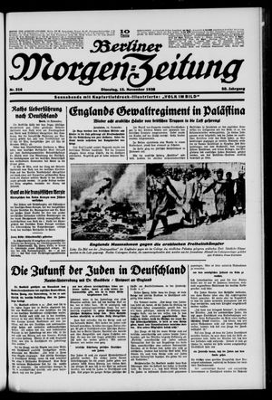 Berliner Morgen-Zeitung vom 15.11.1938