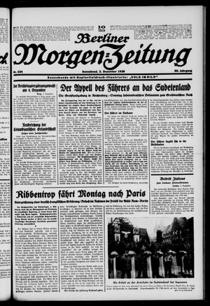 Berliner Morgen-Zeitung on Dec 3, 1938