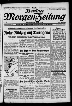 Berliner Morgen-Zeitung vom 14.01.1939