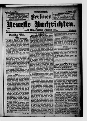 Berliner neueste Nachrichten vom 03.01.1889