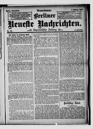 Berliner Neueste Nachrichten on Feb 2, 1889