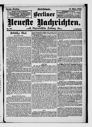 Berliner neueste Nachrichten on Mar 12, 1889