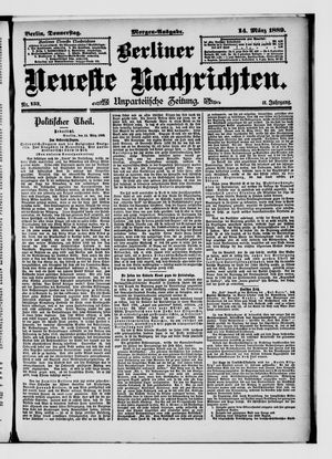 Berliner Neueste Nachrichten vom 14.03.1889