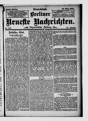 Berliner neueste Nachrichten vom 22.03.1889