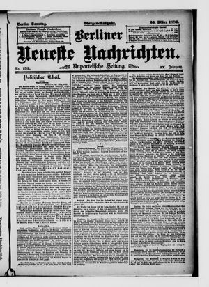 Berliner Neueste Nachrichten vom 24.03.1889