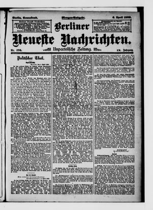 Berliner Neueste Nachrichten vom 06.04.1889
