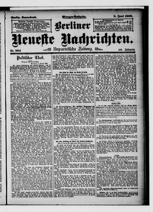 Berliner neueste Nachrichten vom 08.06.1889