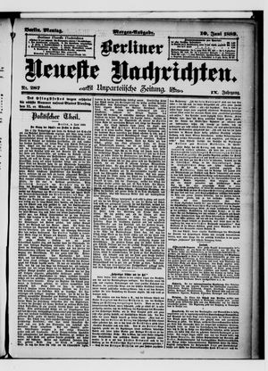 Berliner neueste Nachrichten on Jun 10, 1889