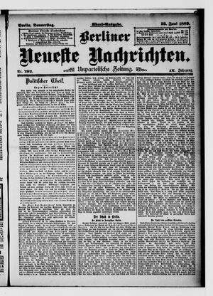 Berliner Neueste Nachrichten on Jun 13, 1889