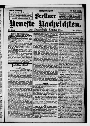 Berliner Neueste Nachrichten on Jul 2, 1889